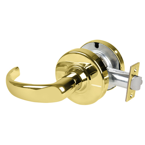 Cylindrical Lock Bright Brass