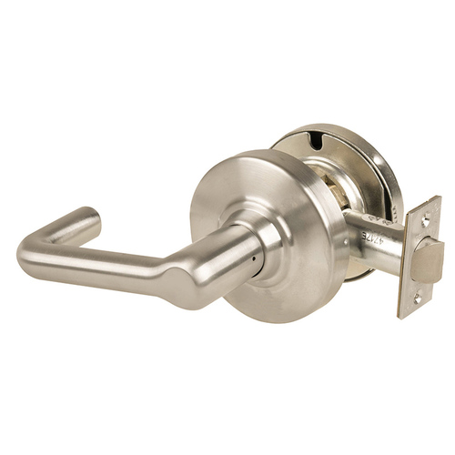 Lock Cylindrical Lock Satin Nickel Plated Clear Coated