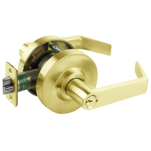 Cylindrical Lock Bright Brass