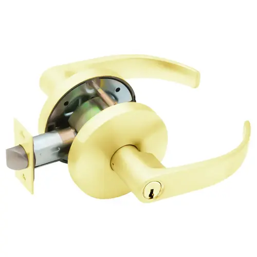 Cylindrical Lock Bright Brass