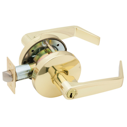 Cylindrical Lock Bright Brass