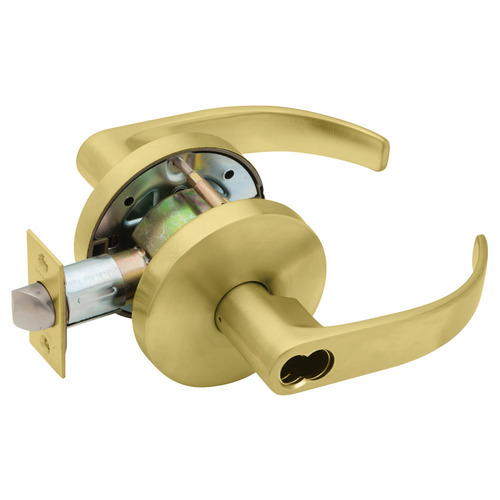 Cylindrical Lock Satin Brass