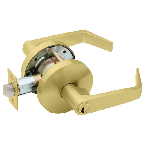 Cylindrical Lock Satin Brass