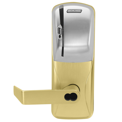 Electric Mortise Lock Satin Brass