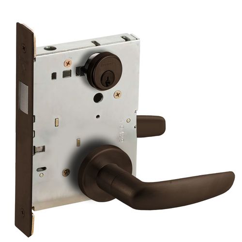 Mortise Lock Dark Oxidized Satin Bronze Oil Rubbed