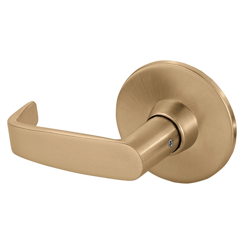 Exit Communicating Tubular Bored Lock Grade 1 with L Lever and L Rose with ASA Strike Satin Bronze Finish