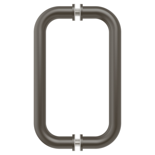 Antique Brushed Nickel 8" BM Series Tubular Back-to-Back Pull Handle