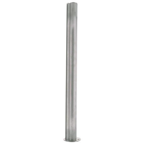 Polished Stainless 24" Round PP08 Elegant Series Counter/Partition End Post