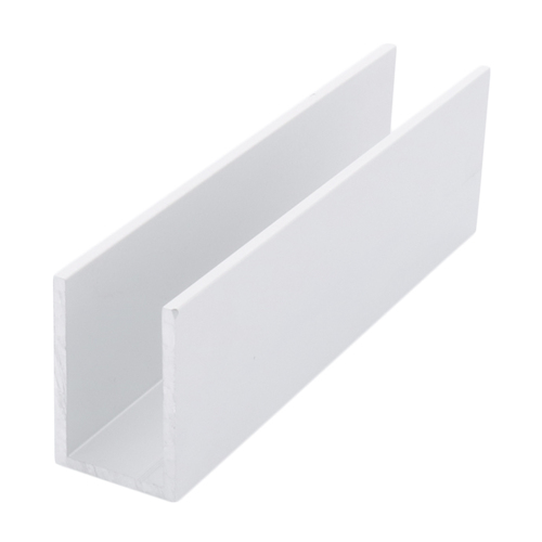 Brite Anodized Wet Glaze 1-1/2" Deep U-Channel 12" Stock Length - pack of 10