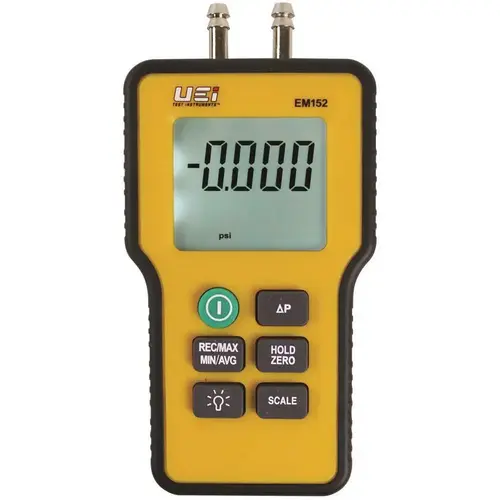 Dual Differential Digital Manometer with NIST Calibrations