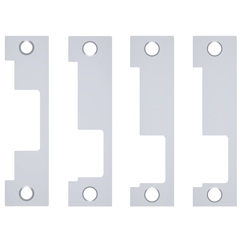 Latchbolt Electric Strike Faceplate Kit for Metal Frames Bright Stainless Steel Finish