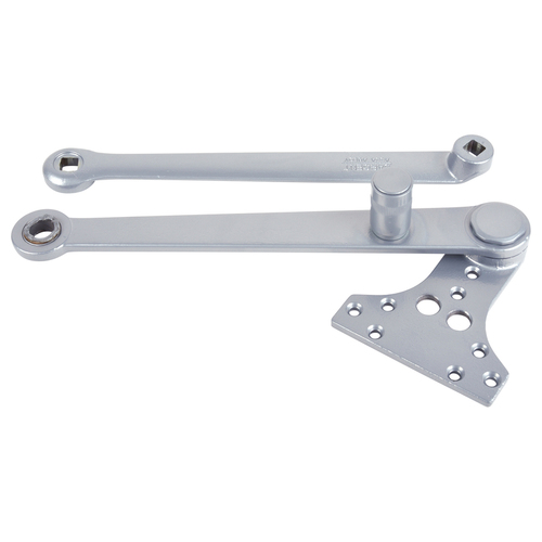 Heavy Duty Parallel Hold Open Arm with Compression Stop for 281, 351, and 1431 Series Door Closer Sprayed Aluminum Enamel Finish