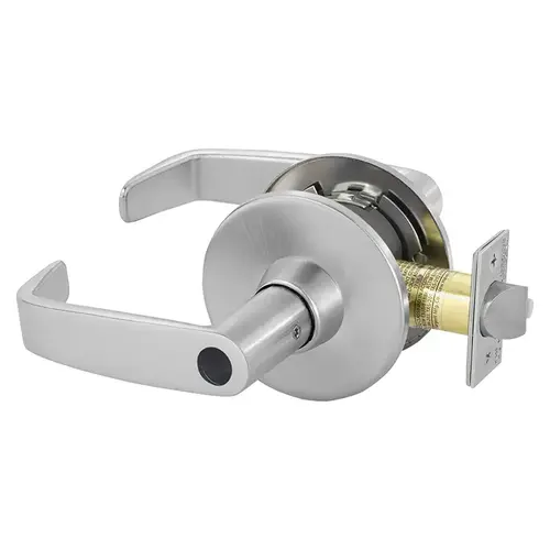 Corridor Bored Lock Grade 1 with L Lever and L Rose and ASA Strike Less Cylinder Satin Chrome Finish