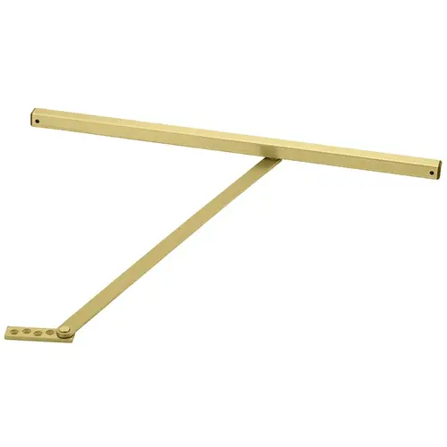 Medium Duty Size 1 Friction Hold Open Surface Overhead Door Holder Powder Coat Brass Finish