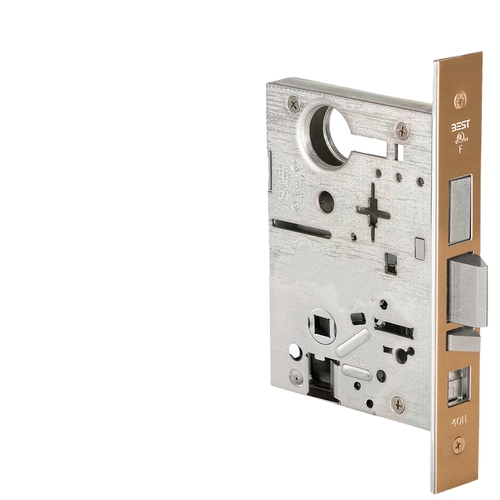 Office with Deadbolt Mortise Lock Body Only Satin Bronze Finish