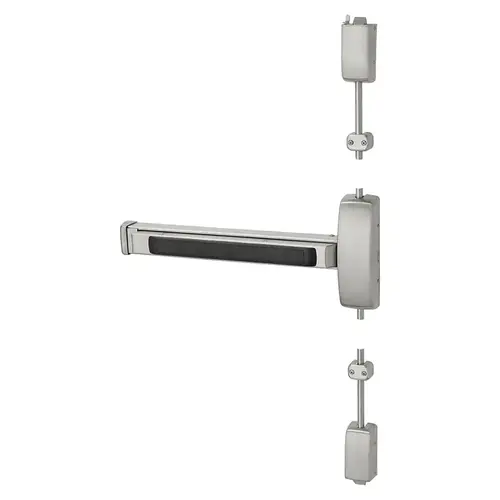 Exit Device Satin Nickel Plated Clear Coated