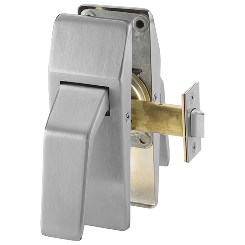 Hospital Push/Pull Latch Satin Nickel Plated Clear Coated