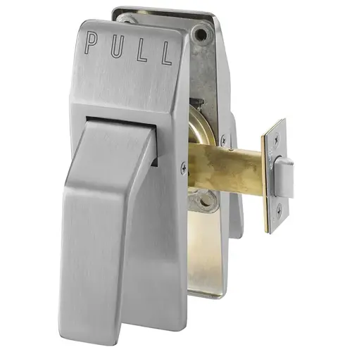 Hospital Push/Pull Latch Satin Nickel Plated Clear Coated