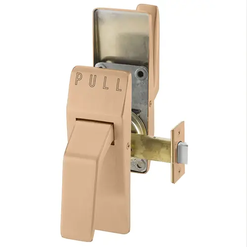 Hospital Push/Pull Latch Satin Bronze Clear Coated