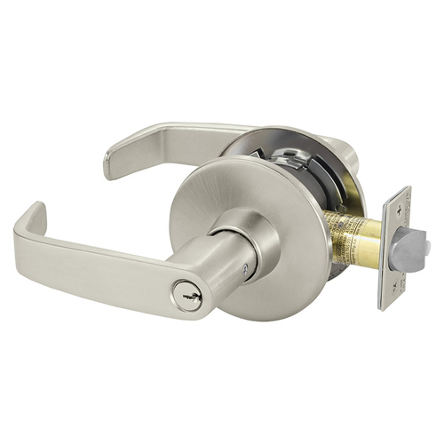 Cylindrical Lock Satin Nickel Plated Clear Coated