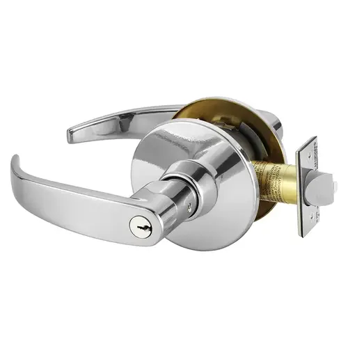 Cylindrical Lock Bright Chrome