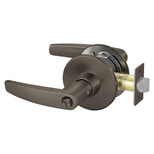 Hospital Privacy Tubular Bored Lock Grade 1 with B Lever and L Rose with ASA Strike Oil Rubbed Bronze Finish