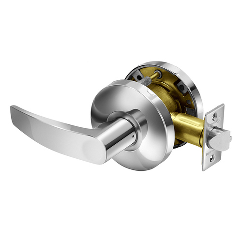 Cylindrical Lock Bright Chrome