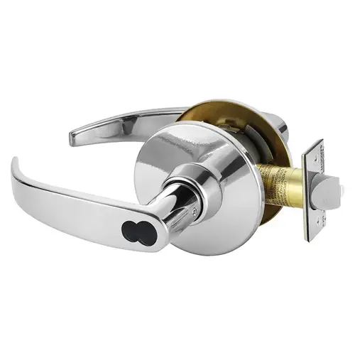 Cylindrical Lock Bright Chrome