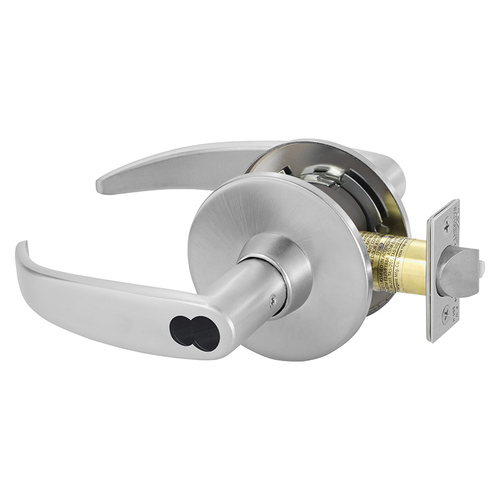 11 Line G05 Entry/Office Lever Lockset w/LFIC Disposable Core Satin Chrome