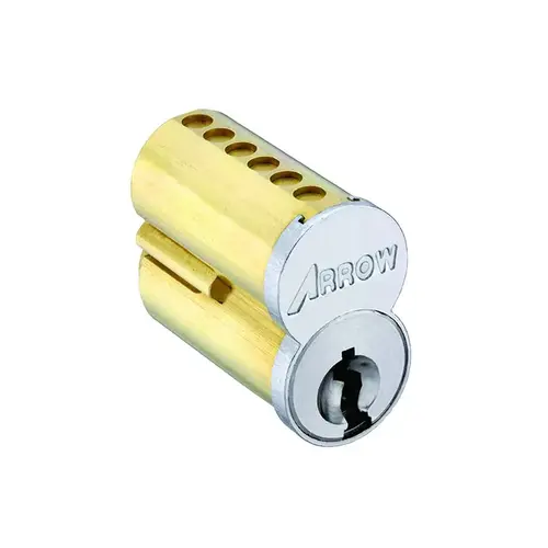 6-Pin SFIC Core, Uncombinated, Best J Keyway, Plain Face, No Logo, Satin Chrome