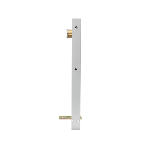 Cylinder Operated Flushbolt, 1-1/4" Backset, 34" Cylinder Height, Satin Aluminum Clear Anodized