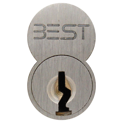 Standard 6 Pin K Keyway Uncombinated Core with Spacer Satin Chrome Finish