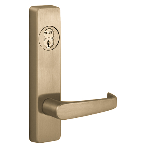 Apex Series Narrow Stile Trim, Key Retracts Latchbolt, A Design Lever, Right Hand Reverse, Satin Brass