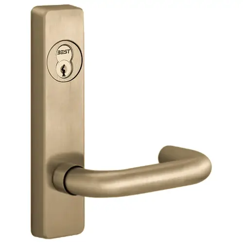 Apex Series Narrow Stile Trim, Key Retracts Latchbolt, C Design Lever, Right Hand Reverse, Satin Brass