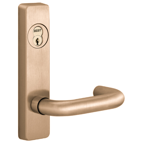 Exit Device Trim Satin Bronze Clear Coated