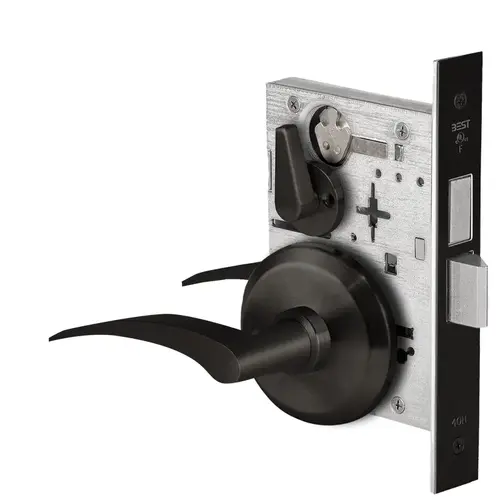 Mortise Lock Flat Black Coated