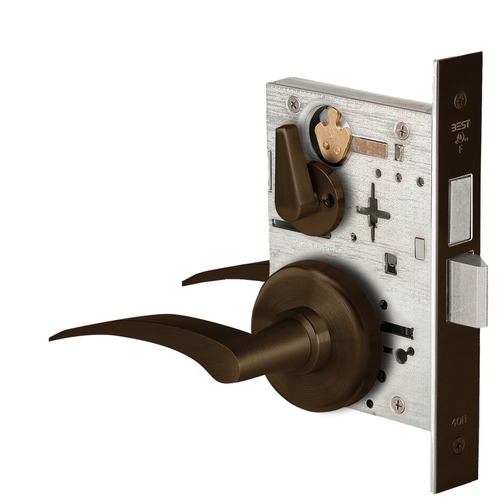 Mortise Lock Dark Oxidized Satin Bronze Oil Rubbed