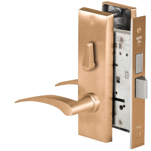 Mortise Lock Satin Bronze Clear Coated