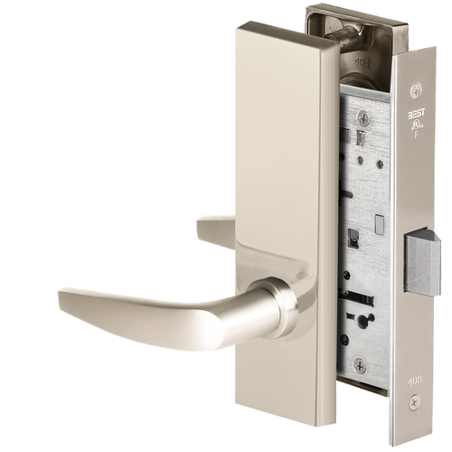 Mortise Lock Bright Nickel Plated Clear Coated