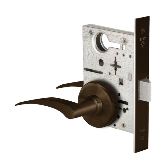 Mortise Lock Dark Oxidized Satin Bronze Oil Rubbed