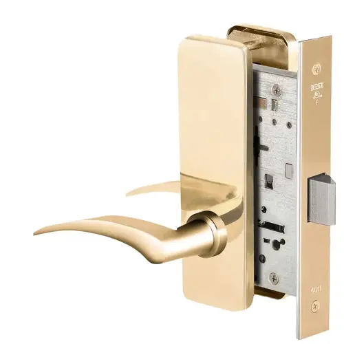 Mortise Lock Bright Brass