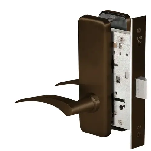 Mortise Lock Dark Oxidized Satin Bronze Oil Rubbed