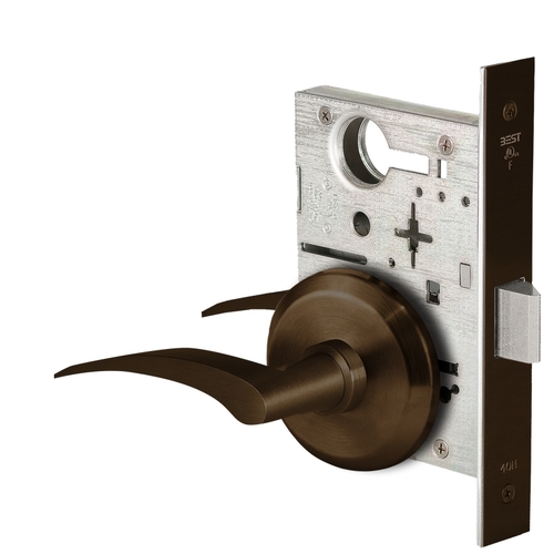 Mortise Lock Satin Bronze Blackened Satin Relieved Clear Coated