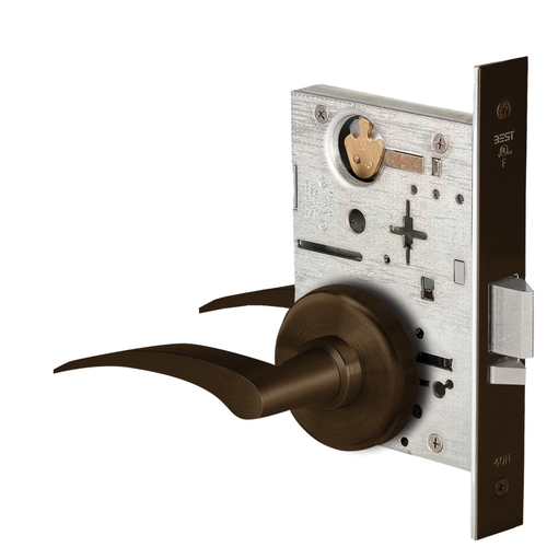 Mortise Lock Dark Oxidized Satin Bronze Oil Rubbed