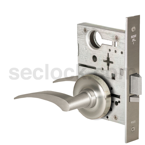 Mortise Lock Satin Nickel Plated Clear Coated