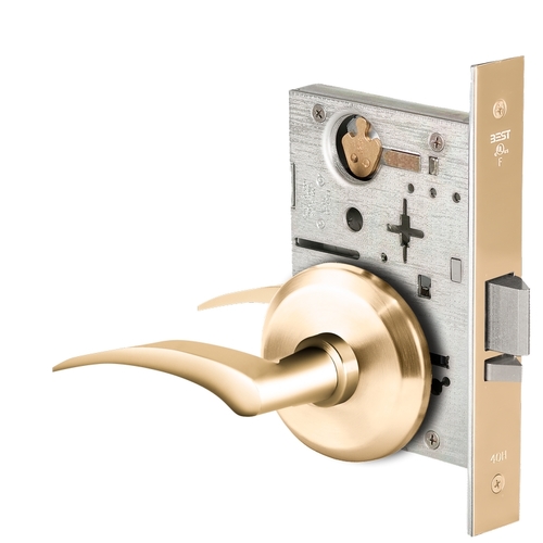 Mortise Lock Bright Brass