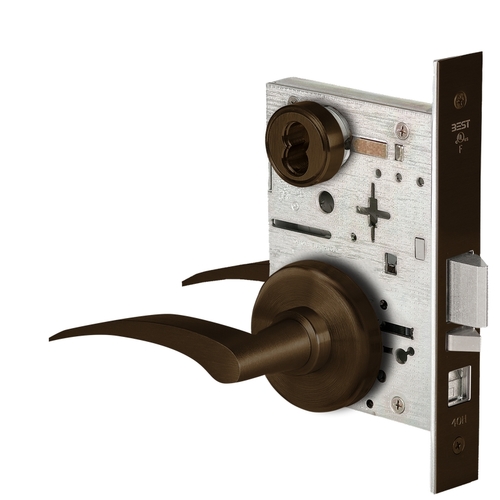 Mortise Lock Dark Oxidized Satin Bronze Oil Rubbed