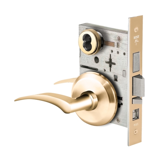 Mortise Lock Bright Brass