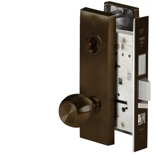 Mortise Lock Dark Oxidized Satin Bronze Oil Rubbed