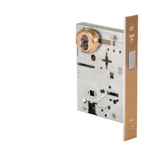 Mortise Lock Satin Bronze Clear Coated